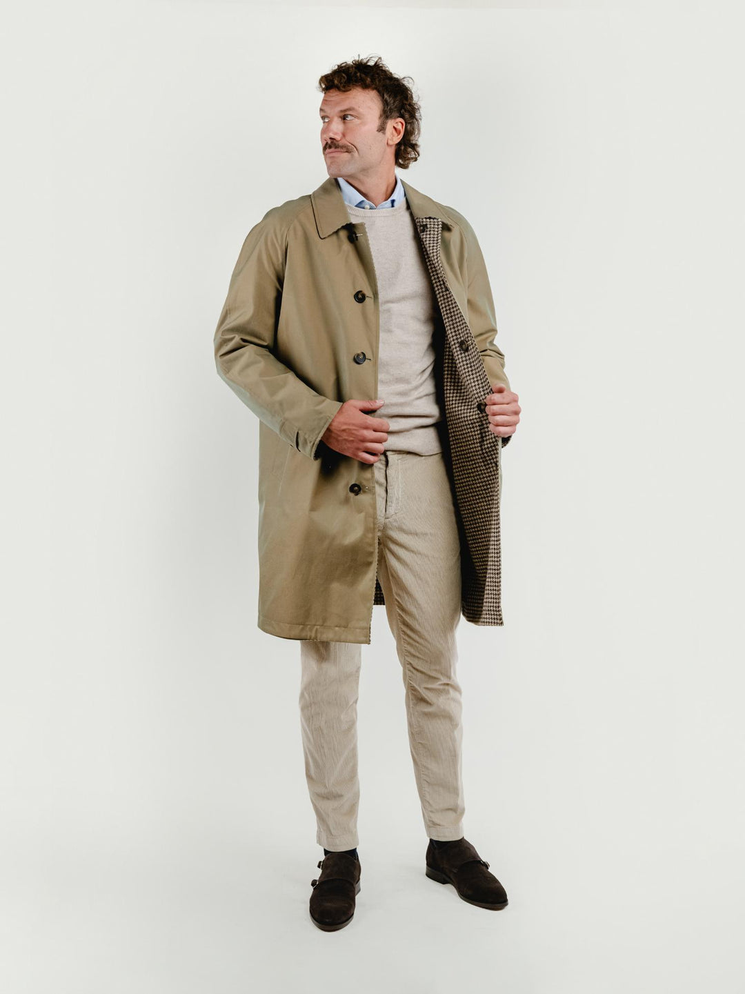 IMPERMEABILE DEAN REVERSIBILE CON INTERNO IN LANA