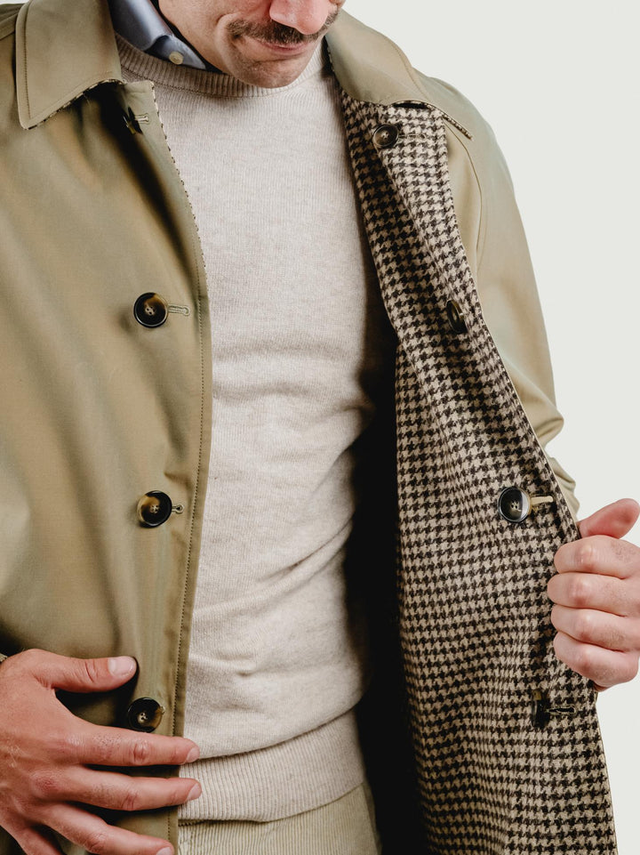 IMPERMEABILE DEAN REVERSIBILE CON INTERNO IN LANA