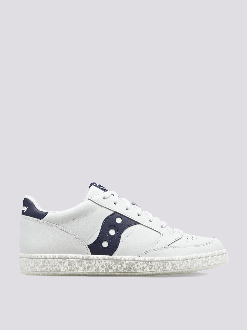 JAZZ COURT IN PELLE BIANCO E BLU