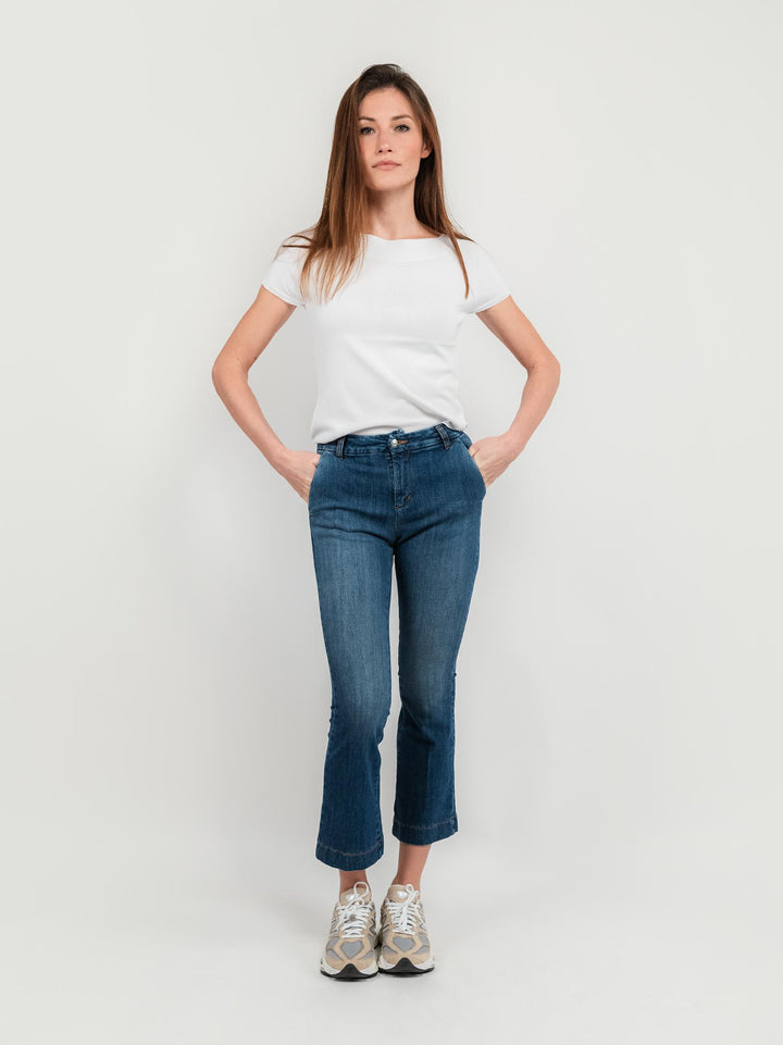 JEANS A TROMBETTA LAVAGGIO MEDIO