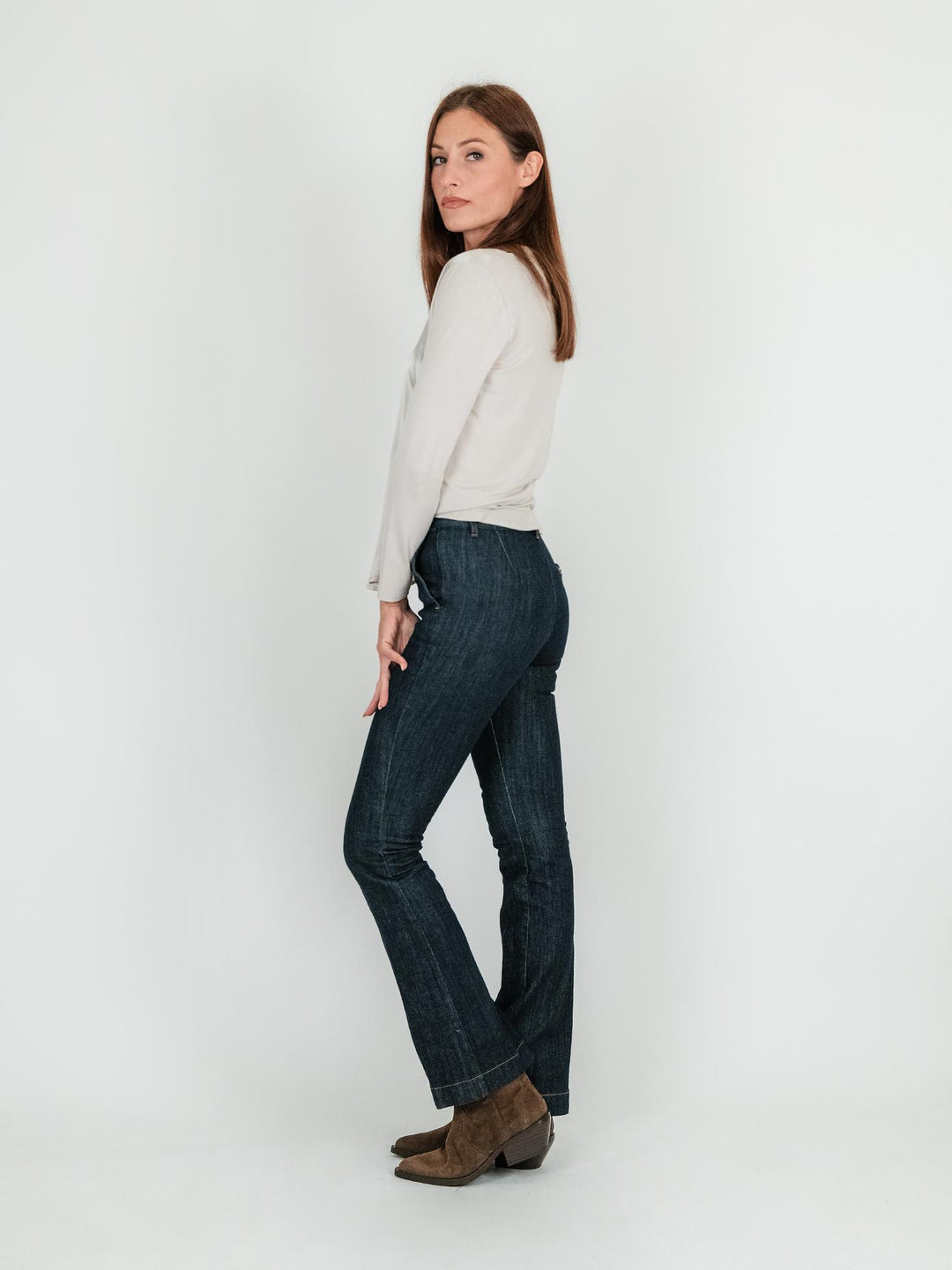 JEANS A ZAMPA in DENIM SCURO SLIM FIT