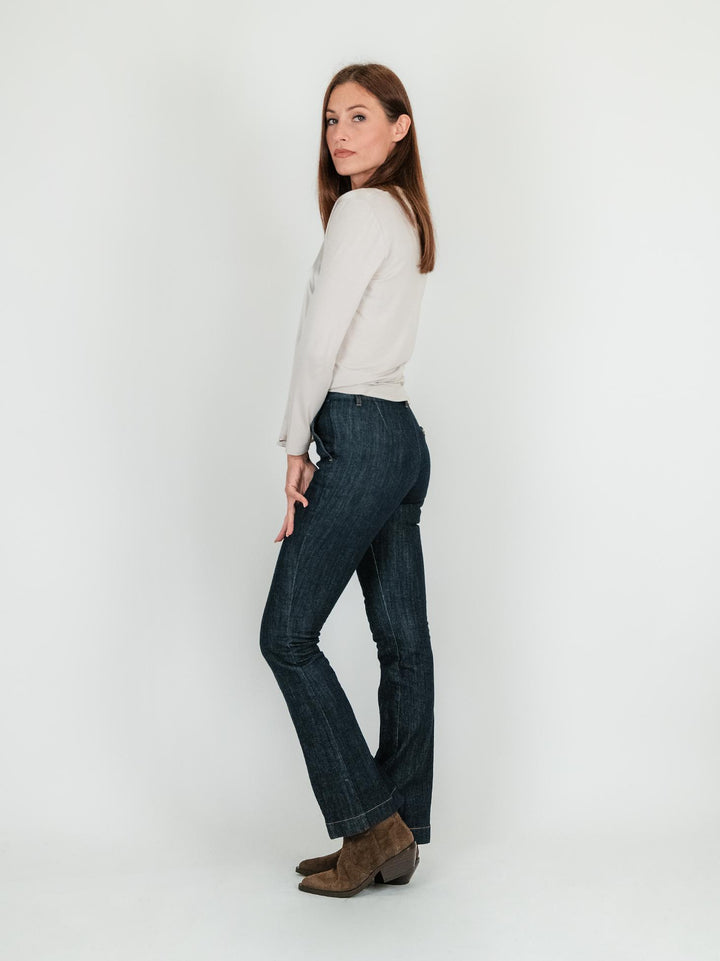 JEANS A ZAMPA in DENIM SCURO SLIM FIT