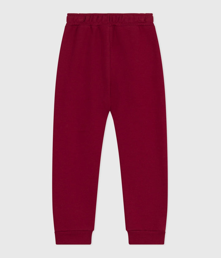 Joggers in cotone tinta unita bambina