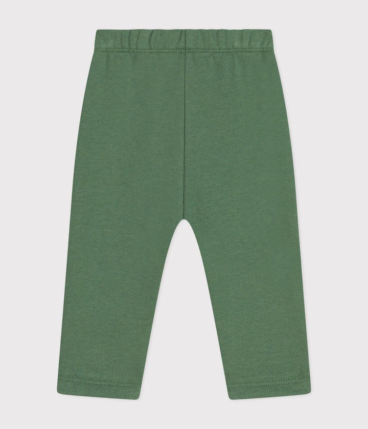 Joggers in cotone tinta unita neonato