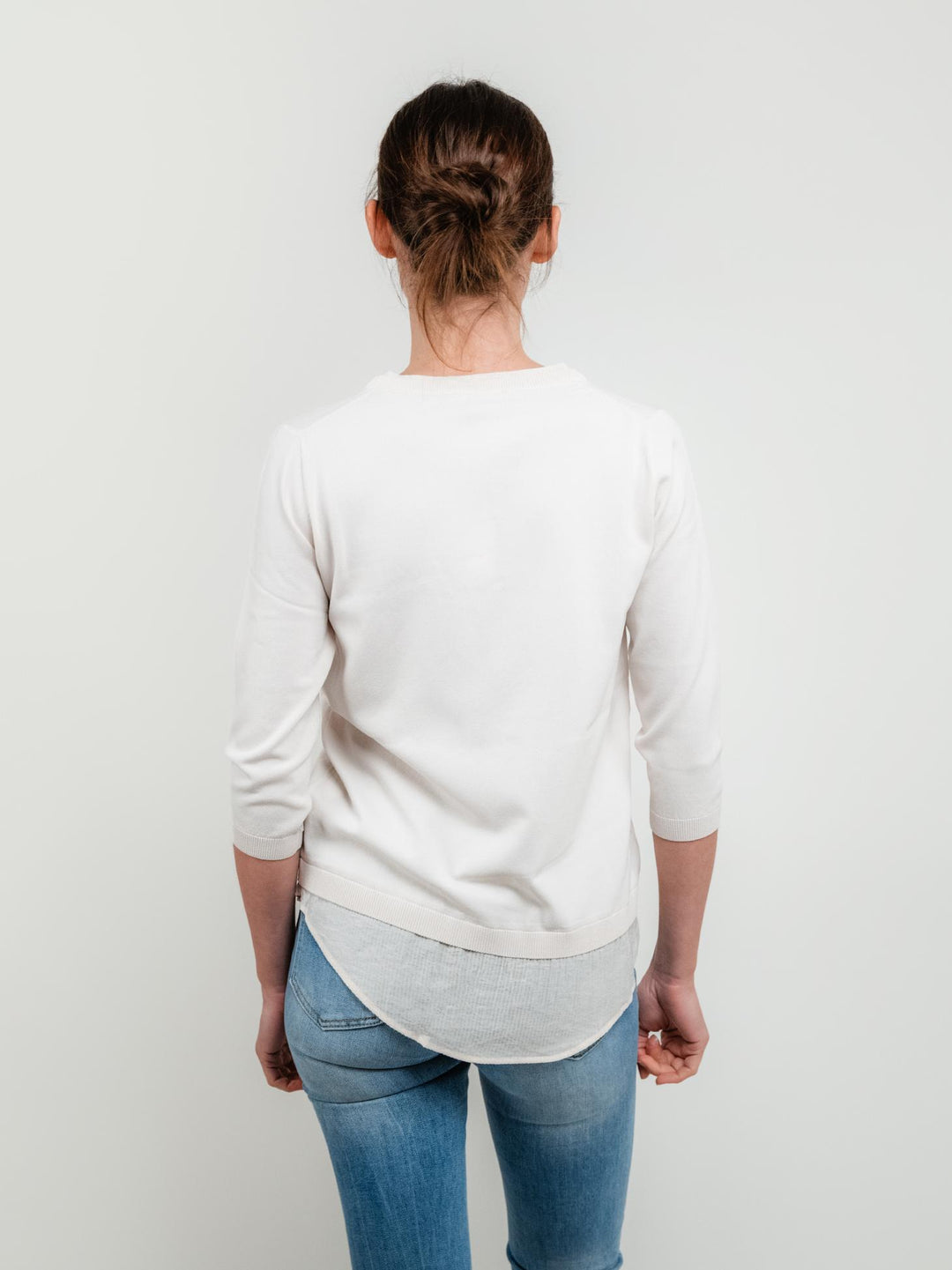 MAGLIA CAMICIA MANICHE 3/4 BIANCA