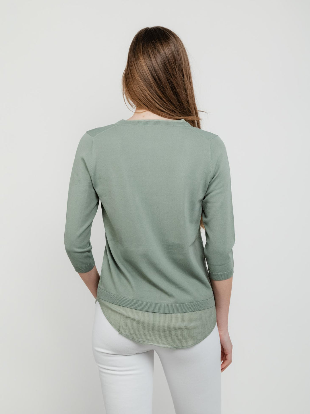 MAGLIA CAMICIA PISTACCHIO