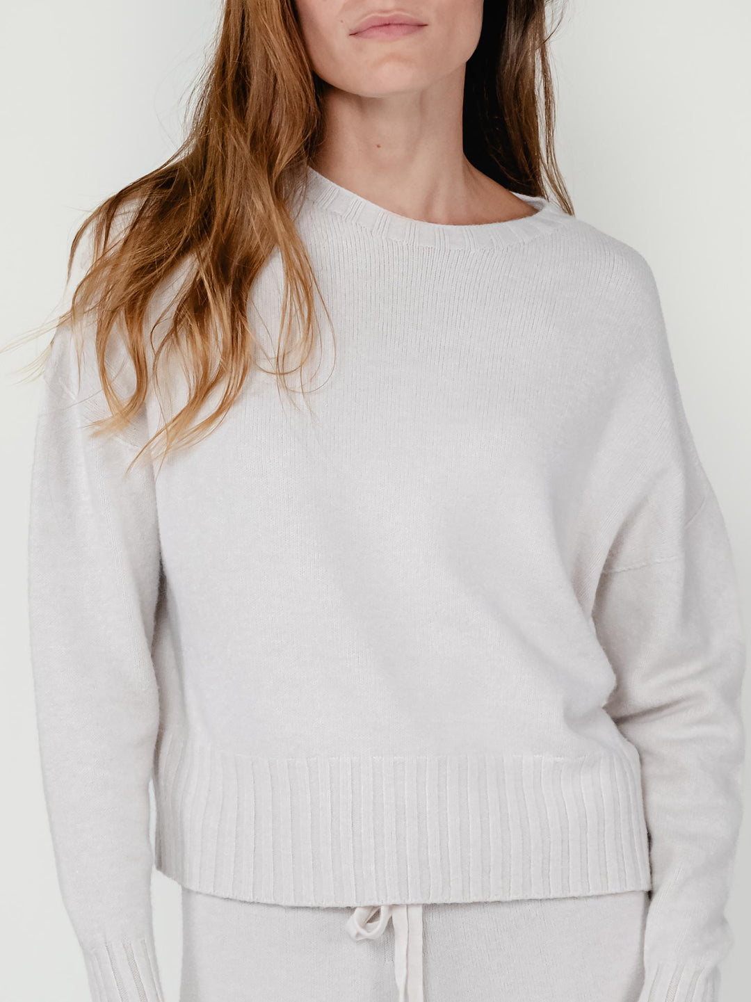 MAGLIA GIROCOLLO CORTA PANNA