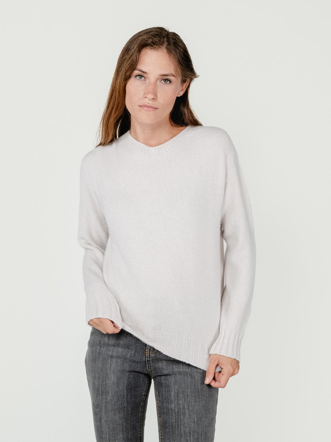 MAGLIA GIROCOLLO TORTORA