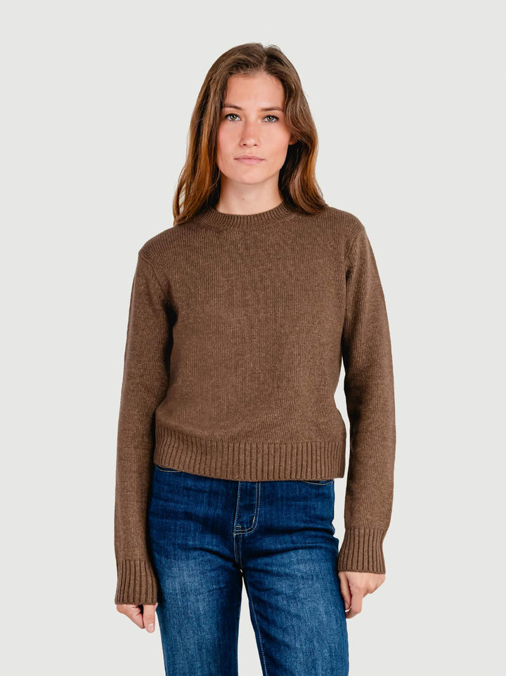 MAGLIA IN MISTO CASHMERE CASTORO