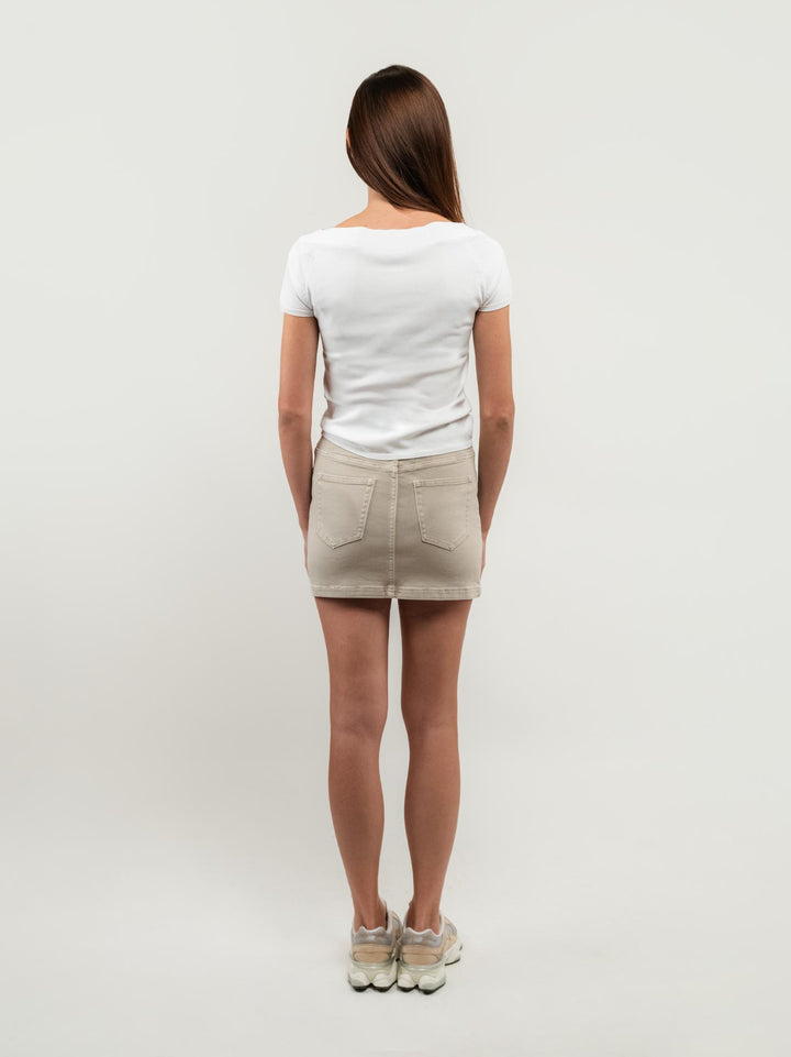 MINIGONNA BEIGE