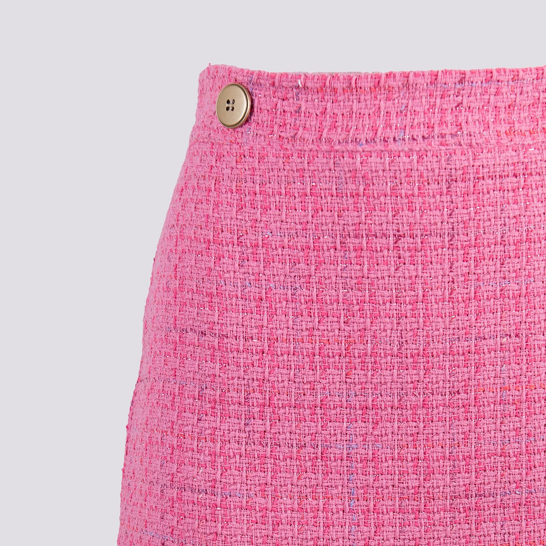 MINIGONNA IN BOUCLE CON BOTTON