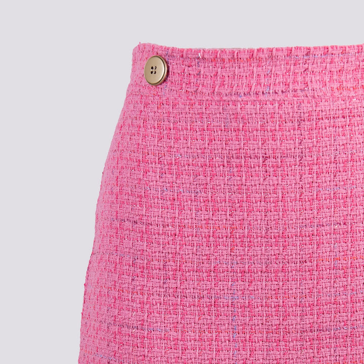 MINIGONNA IN BOUCLE CON BOTTON