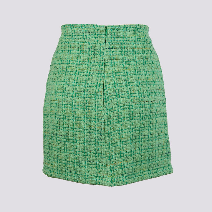 MINIGONNA IN BOUCLE CON BOTTON