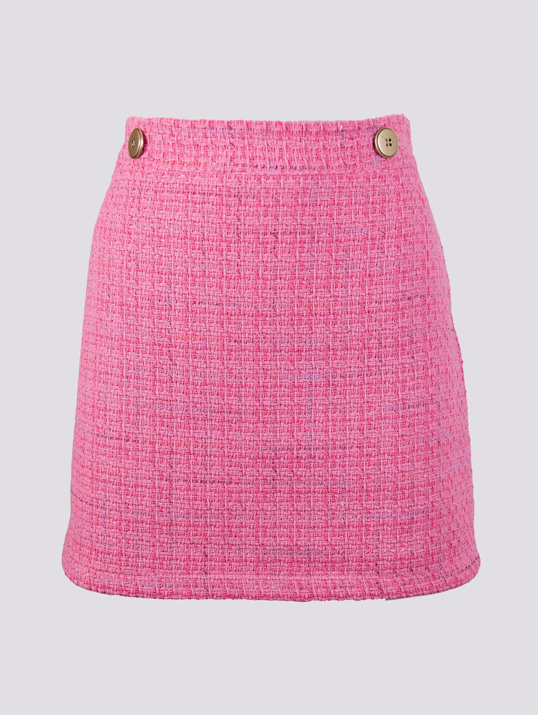 MINIGONNA IN BOUCLE CON BOTTON