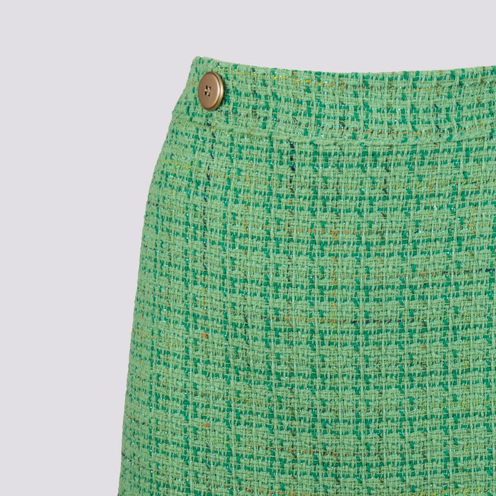 MINIGONNA IN BOUCLE CON BOTTON