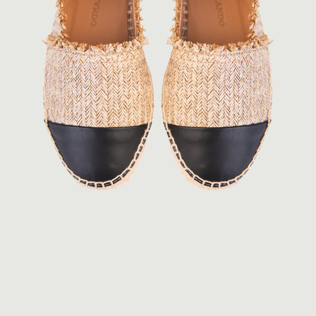 MOCASSINO ESPADRILLAS IN RAFIA NATURALE