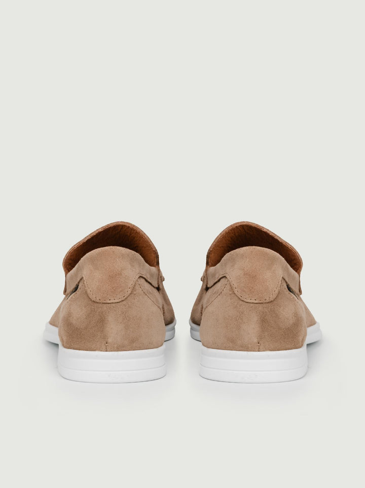 MOCASSINO IN CAMOSCIO BEIGE