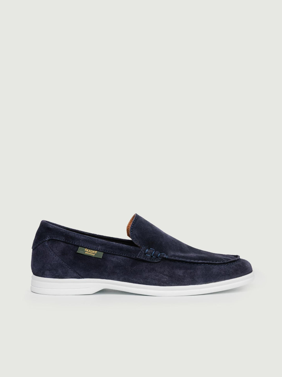 MOCASSINO IN CAMOSCIO BLU