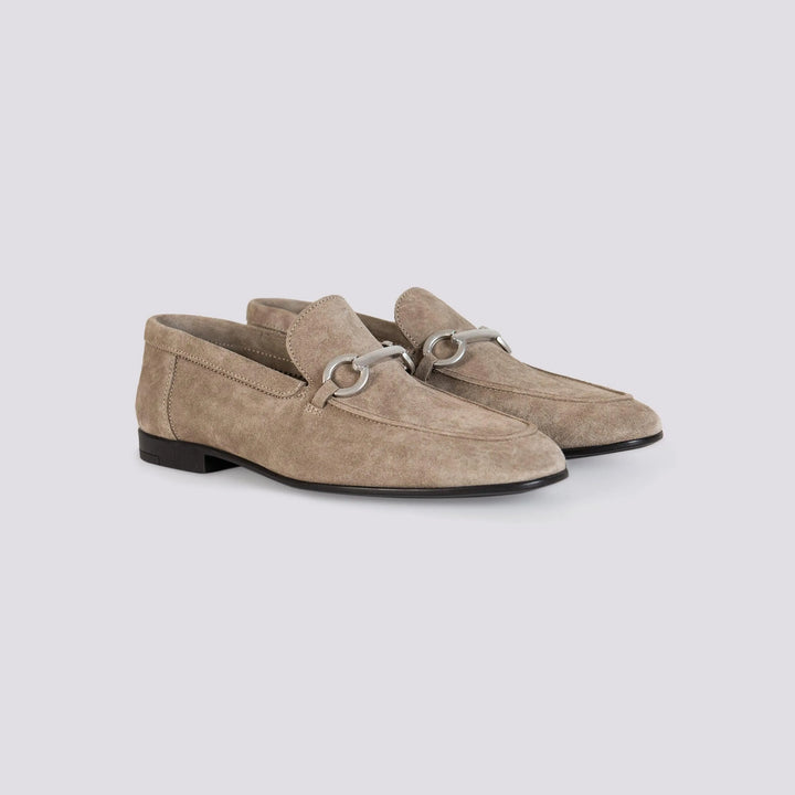 MOCASSINO IN CAMOSCIO CON FIBBIA