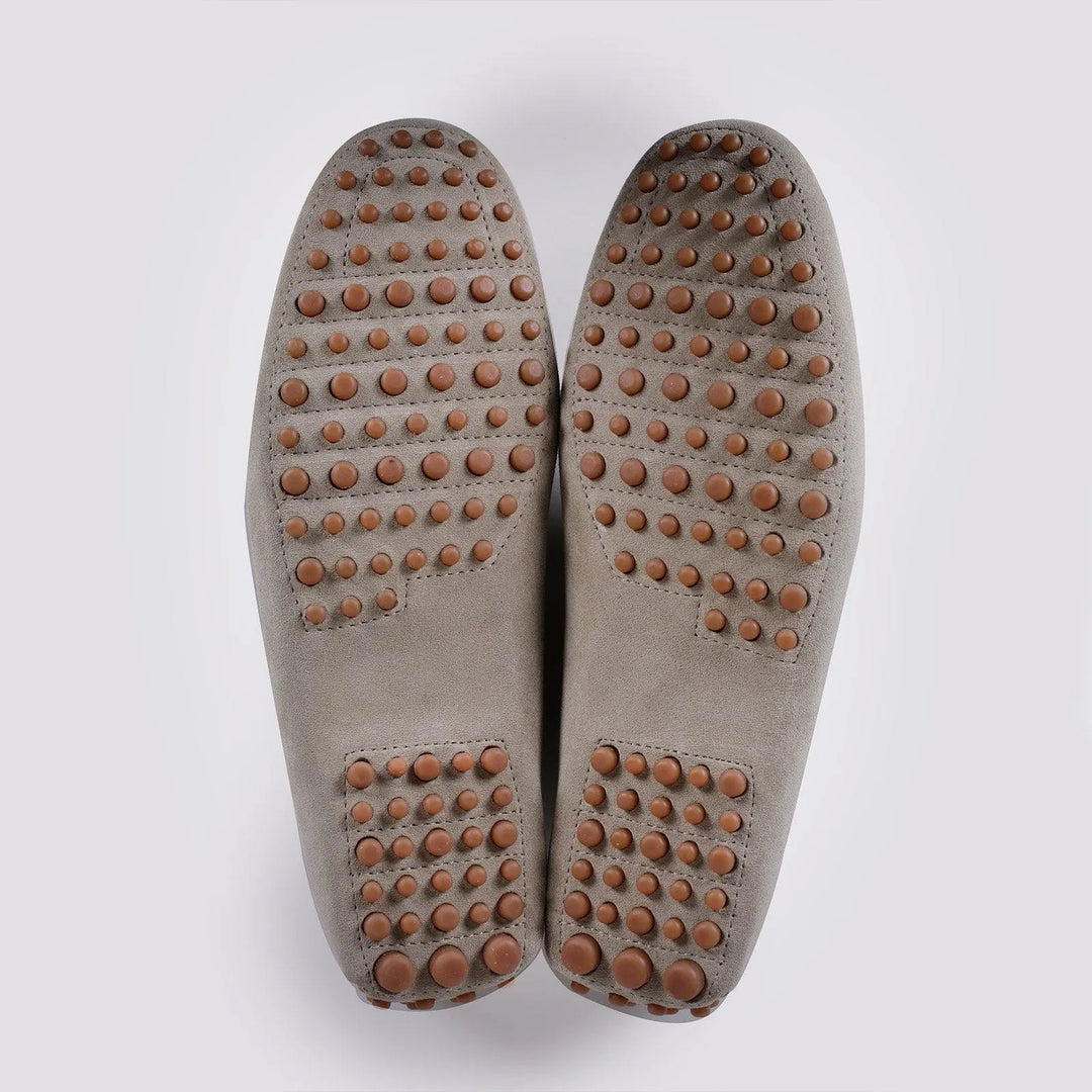 MOCASSINO IN CAMOSCIO CON GOMMINI