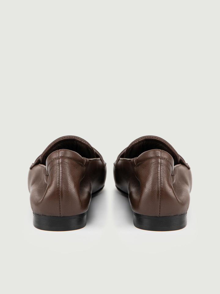 MOCASSINO IN NAPPA CIOCCOLATO