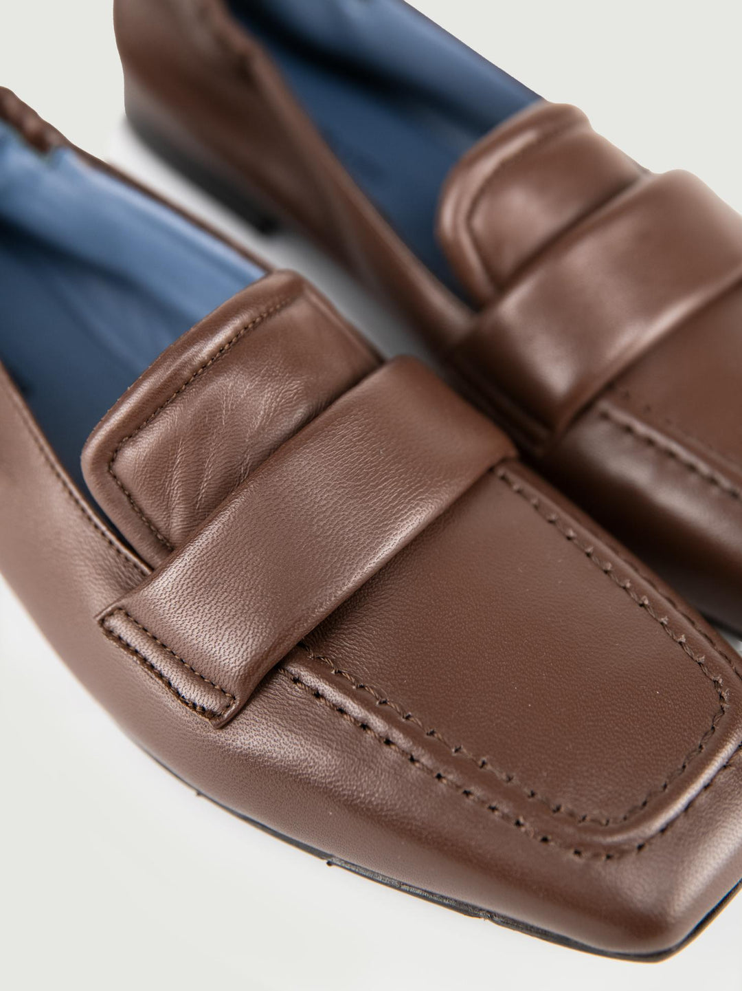 MOCASSINO IN NAPPA CIOCCOLATO