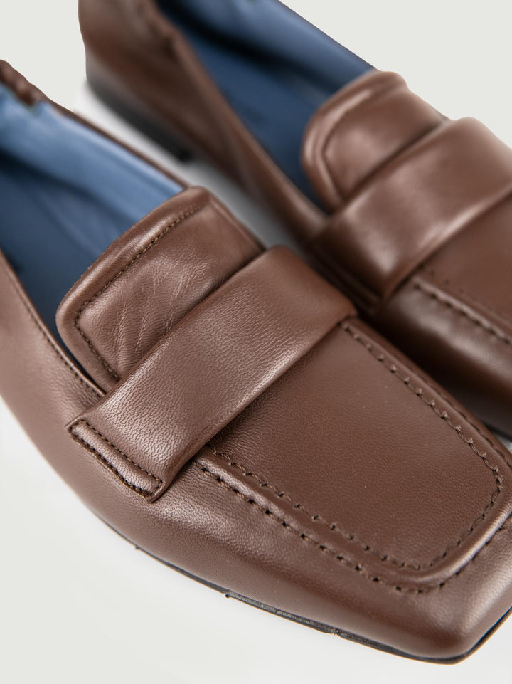 MOCASSINO IN NAPPA CIOCCOLATO