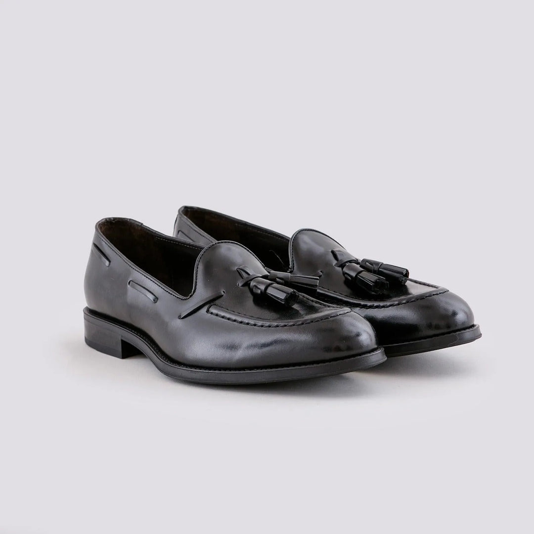 MOCASSINO IN PELLE CON NAPPINE