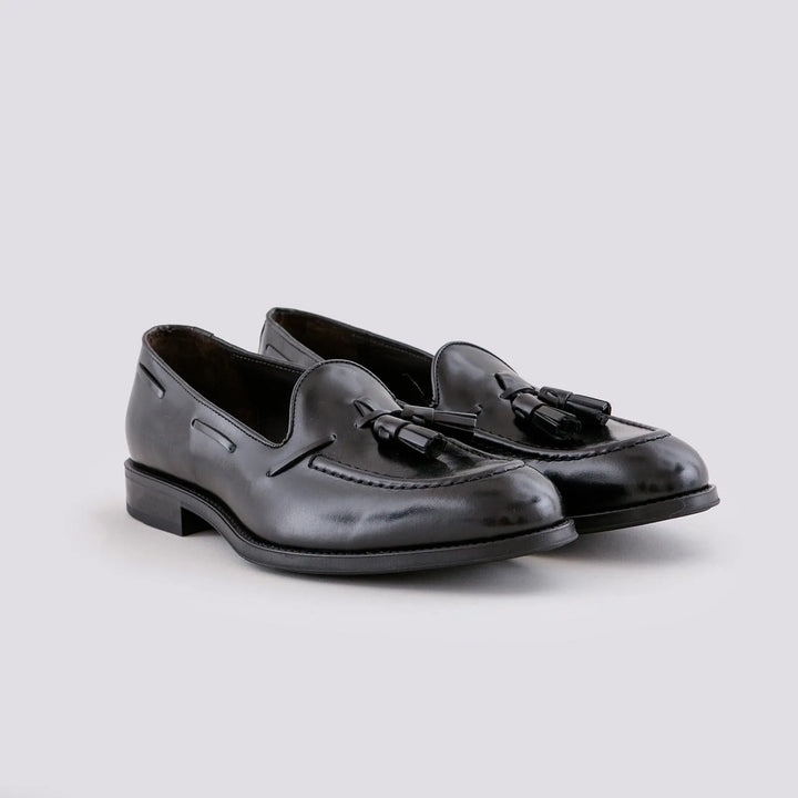 MOCASSINO IN PELLE CON NAPPINE