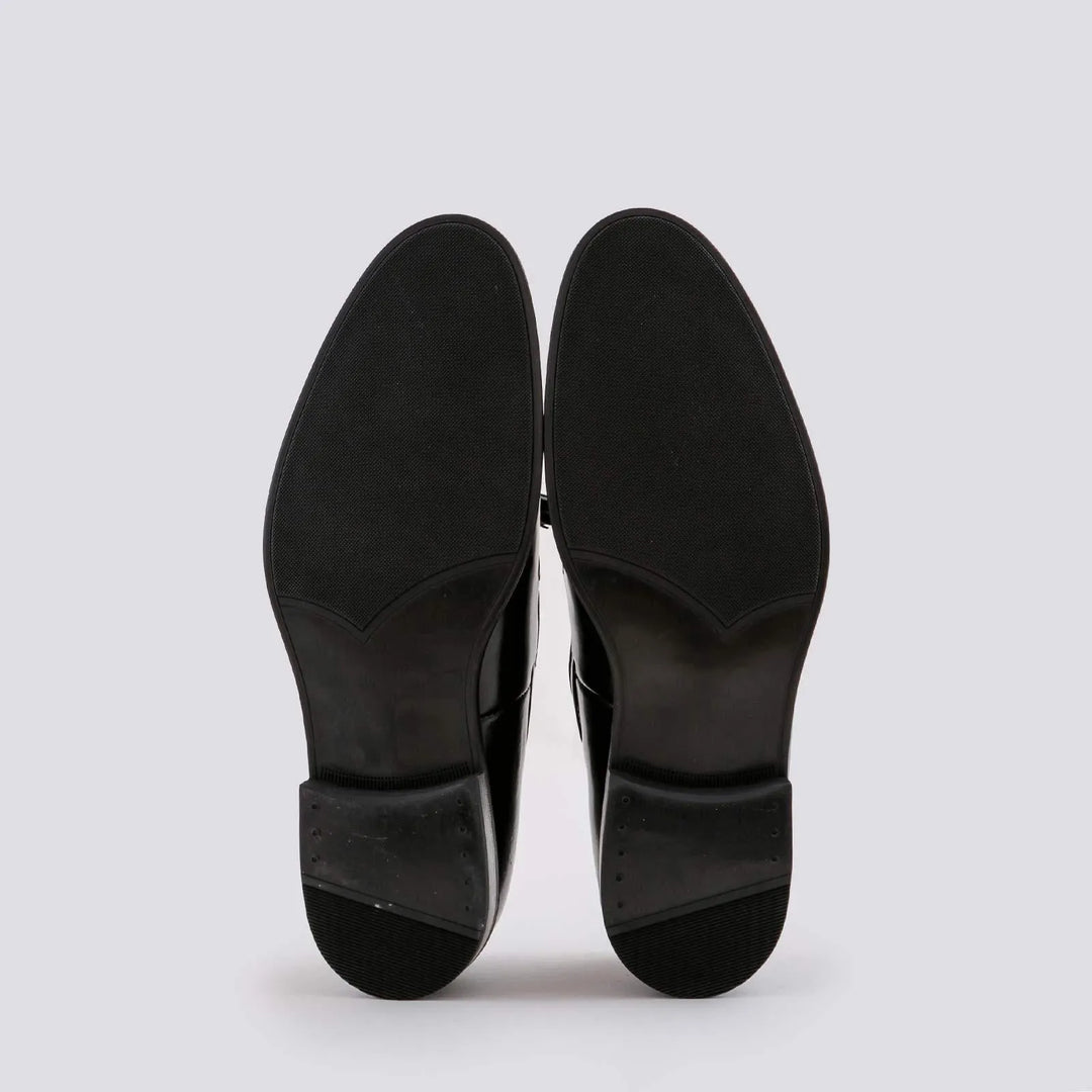 MOCASSINO IN PELLE CON NAPPINE