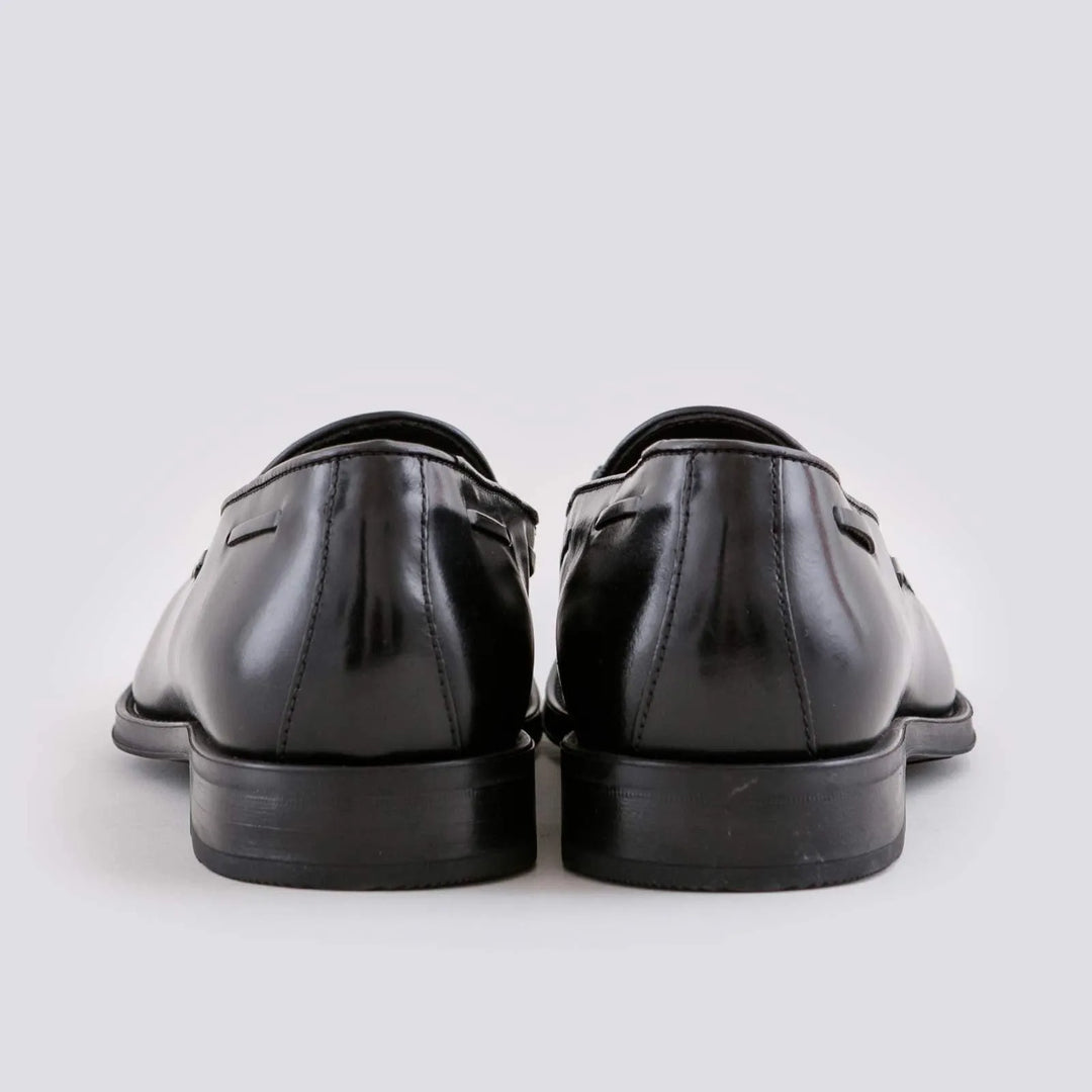 MOCASSINO IN PELLE CON NAPPINE