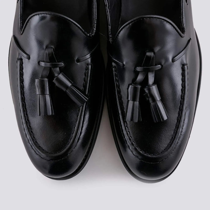 MOCASSINO IN PELLE CON NAPPINE