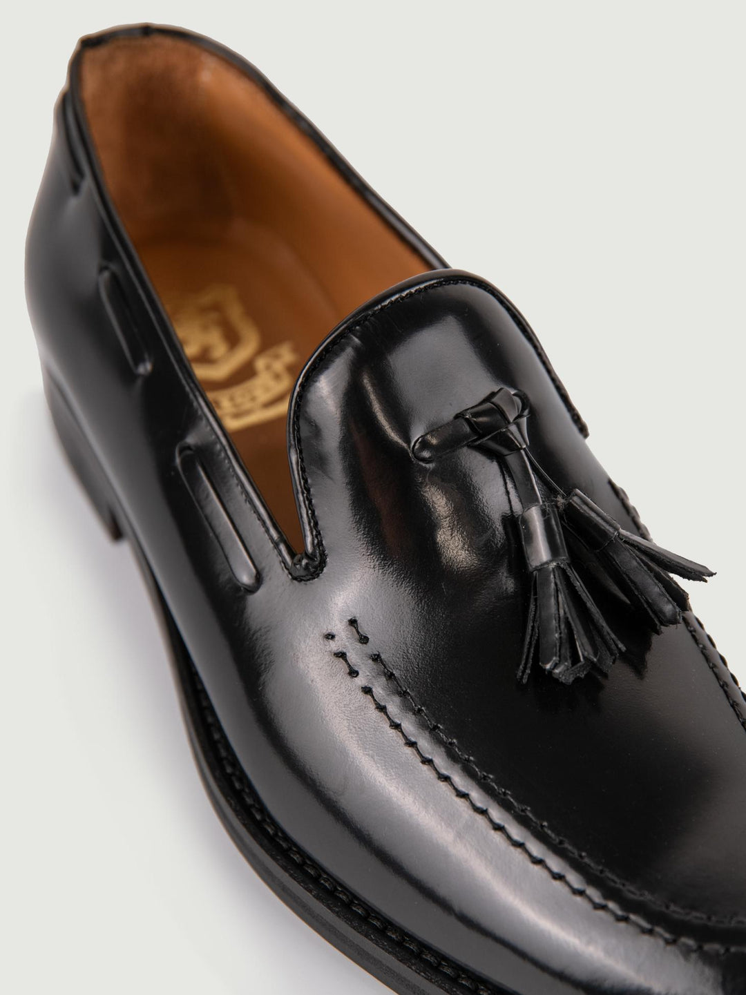 Latino Scarpe In Pelle Nera Da Uomo Loafer Con Suola In Pelle Latino Scarpe In Pelle Nera Da Uomo Loafer Con Suola In Pelle