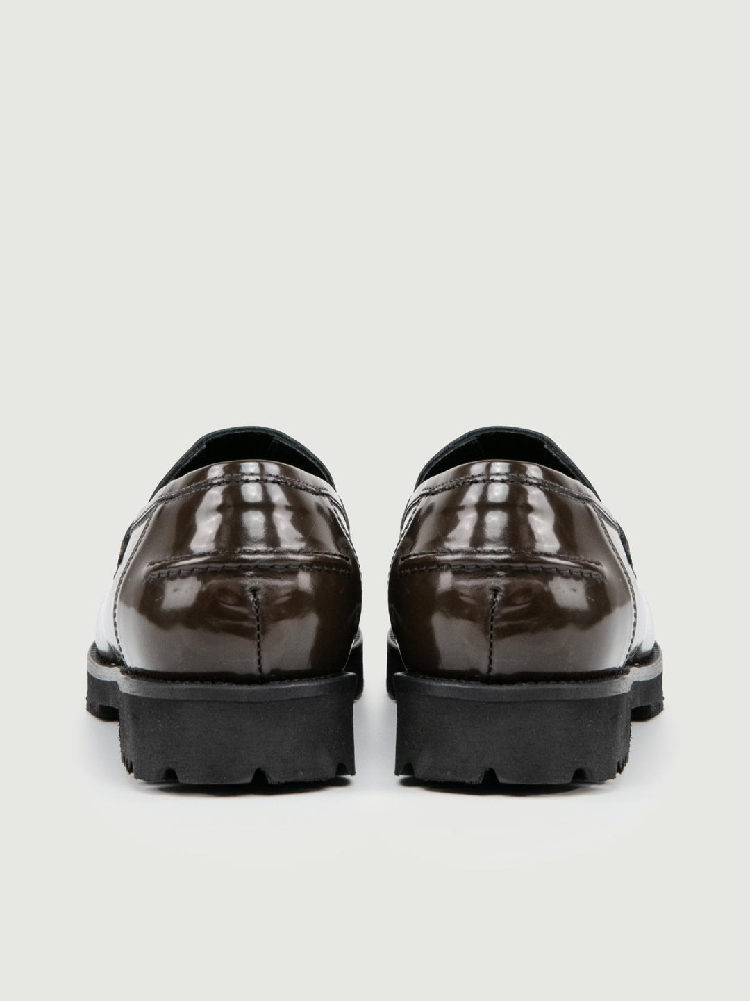 MOCASSINO IN PELLE SPAZZOLATA TESTA MORO