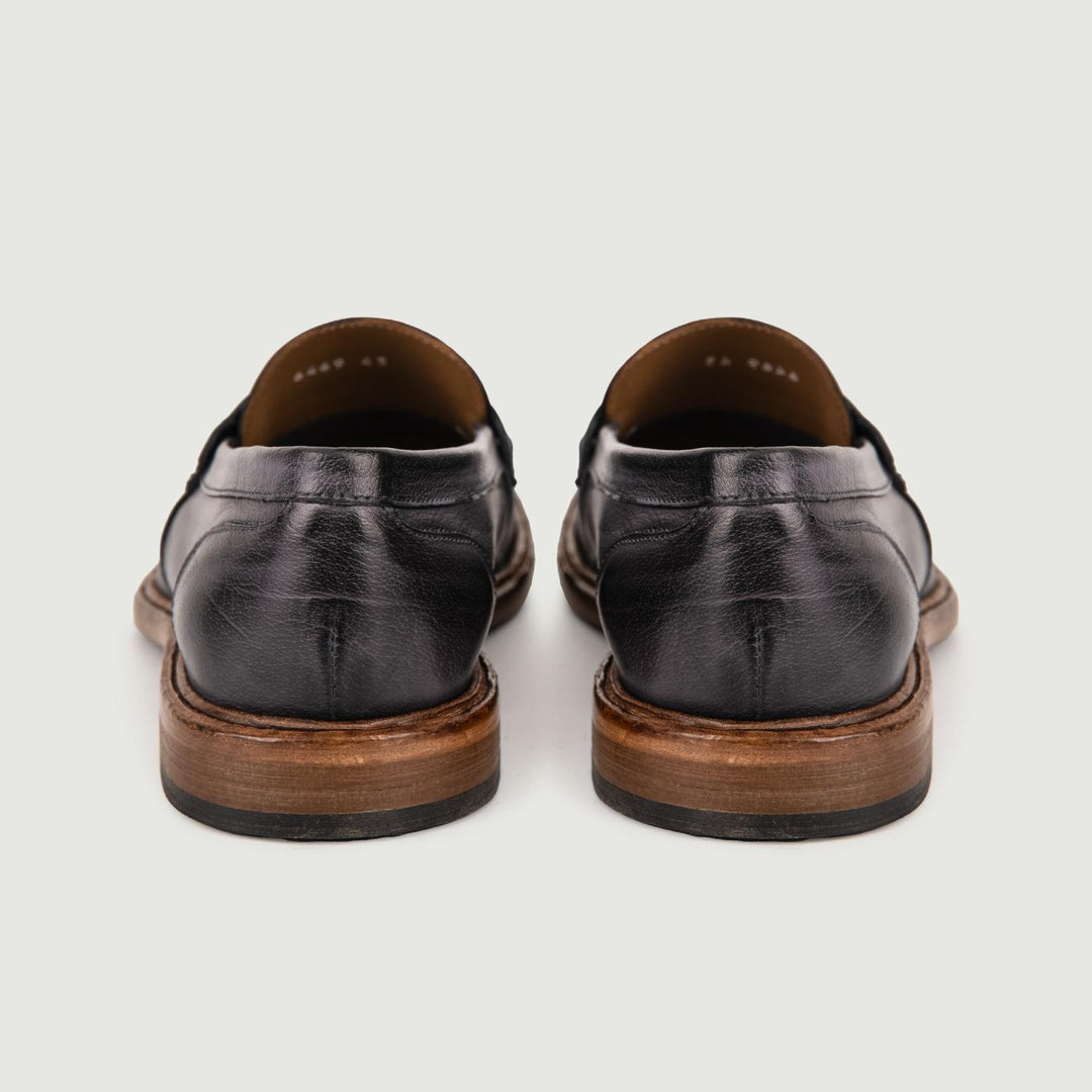 MOCASSINO PENNY IN PELLE BLU