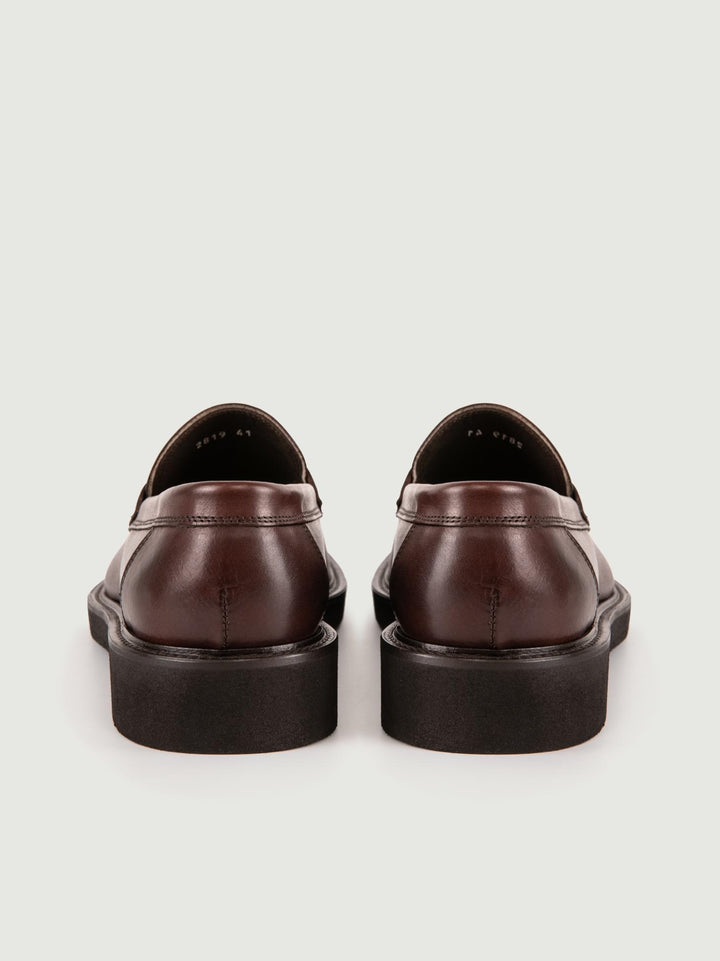 MOCASSINO PENNY IN PELLE MARRONE