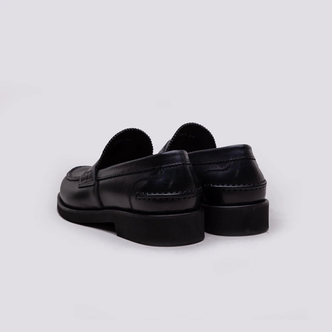 MOCASSINO PENNY LOAFER IN PELLE SPAZZOLATA