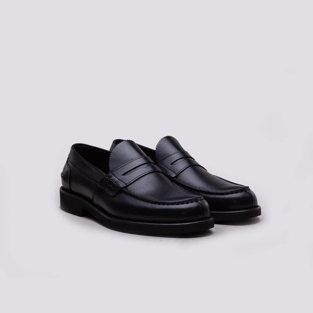 MOCASSINO PENNY LOAFER IN PELLE SPAZZOLATA