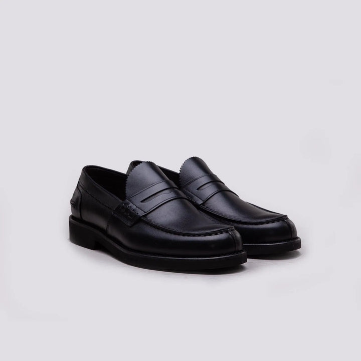 MOCASSINO PENNY LOAFER IN PELLE SPAZZOLATA