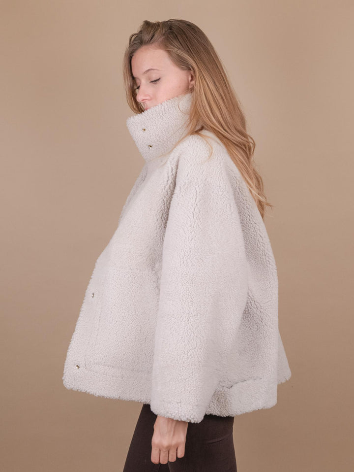 MONTONE  IN PELLE REVERSIBILE MARRONE