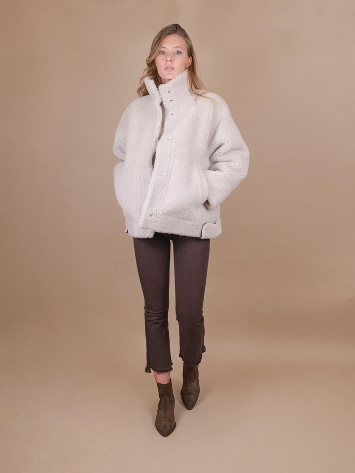 MONTONE  IN PELLE REVERSIBILE MARRONE