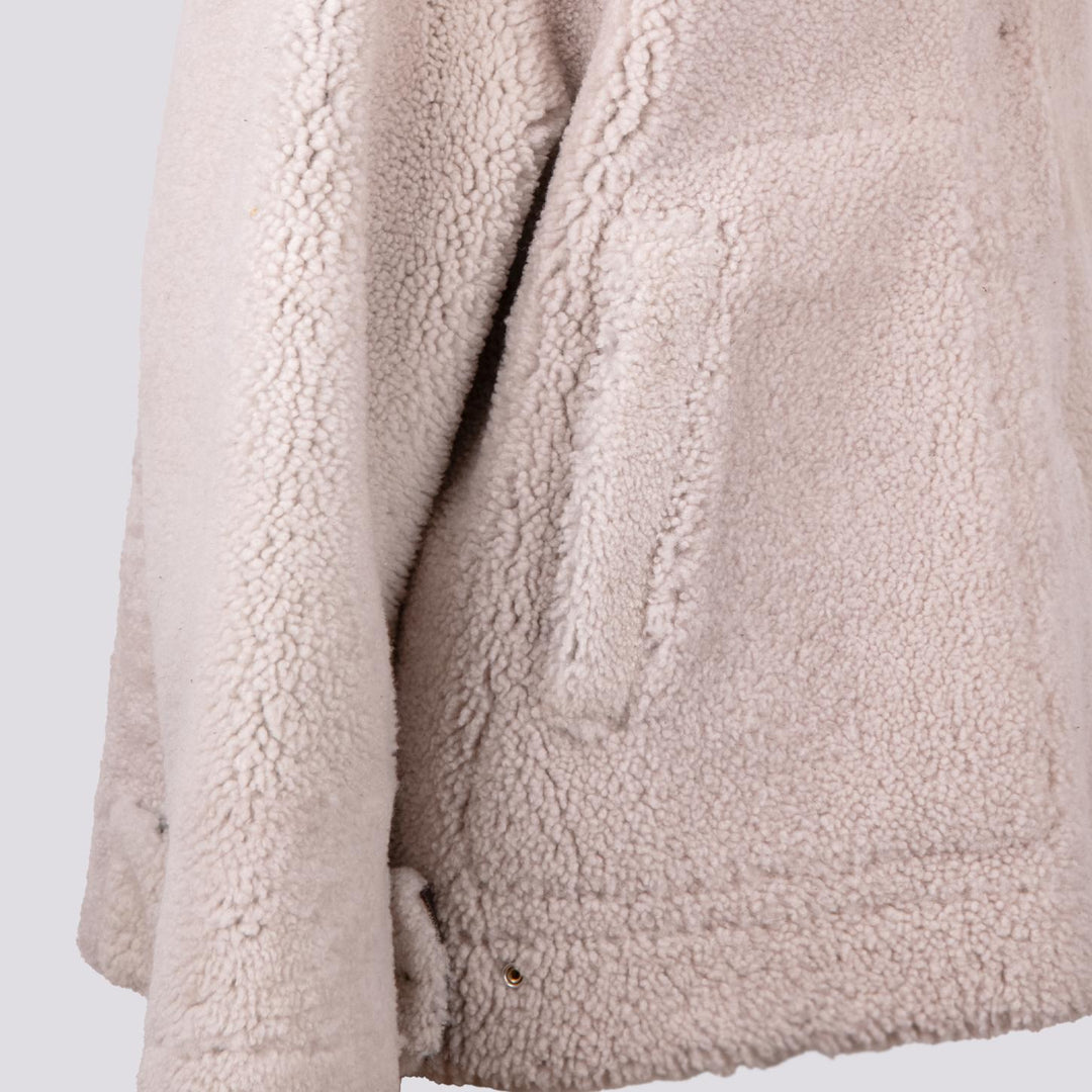 MONTONE  IN PELLE REVERSIBILE MARRONE