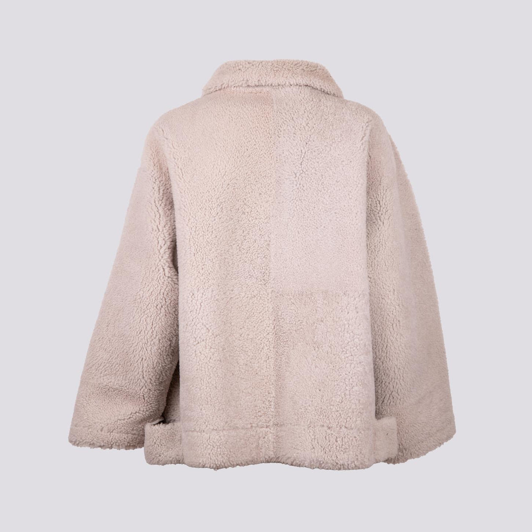 MONTONE  IN PELLE REVERSIBILE MARRONE