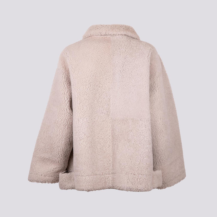 MONTONE  IN PELLE REVERSIBILE MARRONE