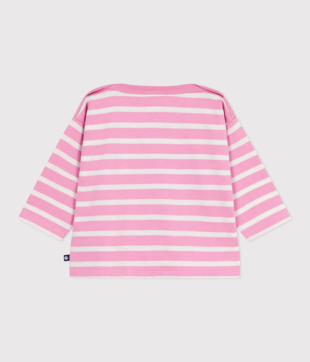 Marinière in cotone rosa bebé