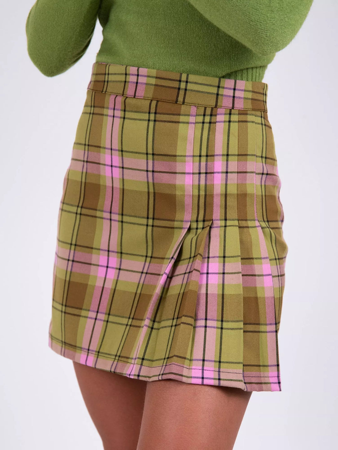 Minigonna mutlicolor in fantasia check