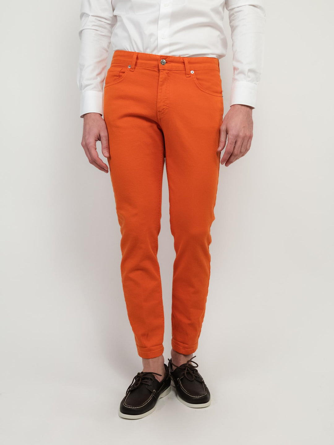 PANTALONE 5 TASCHE ARANCIONE