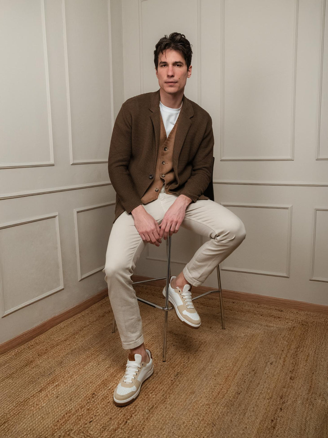 PANTALONE 5 TASCHE BEIGE