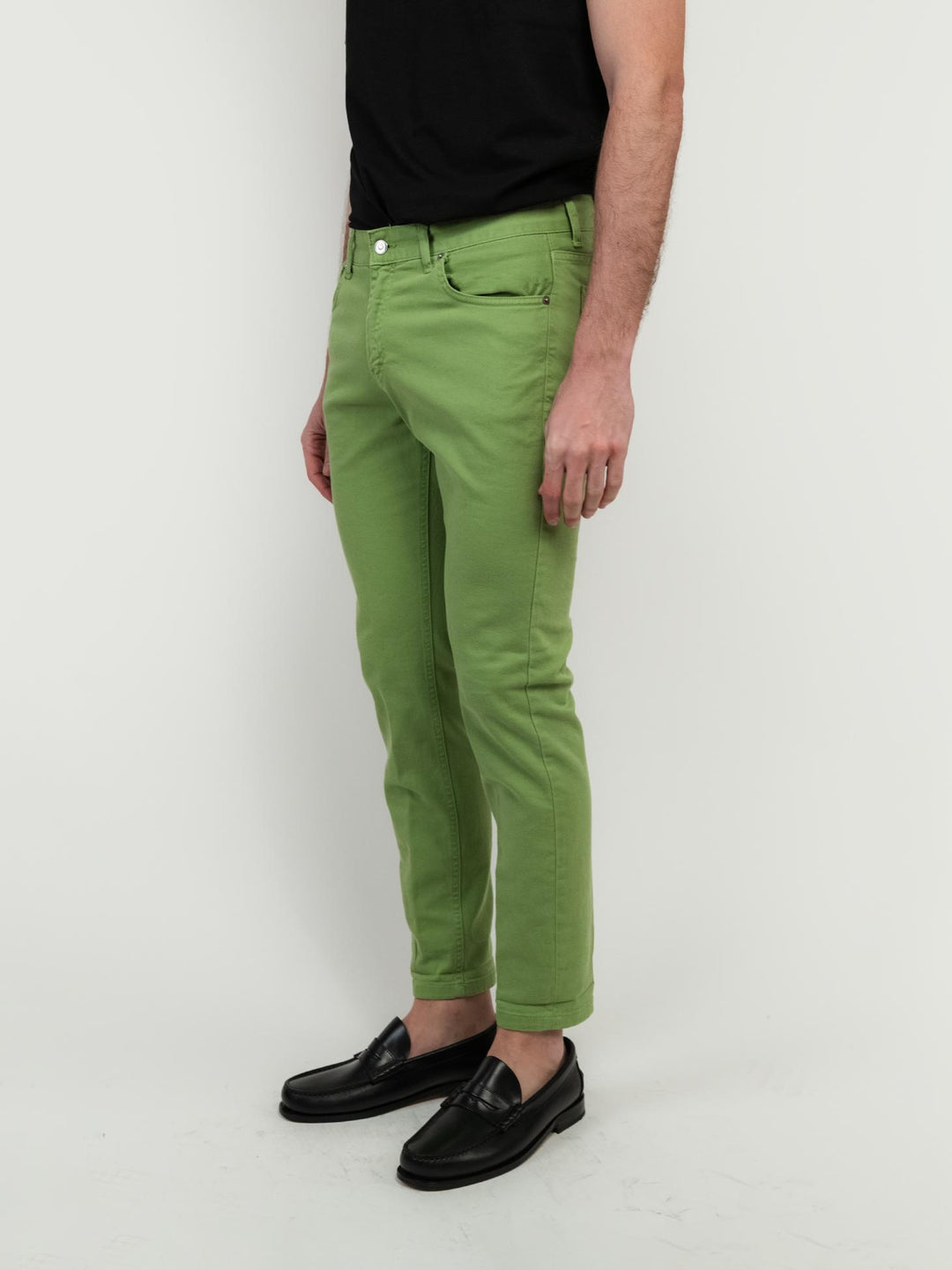 PANTALONE 5 TASCHE COLOR PISTACCHIO