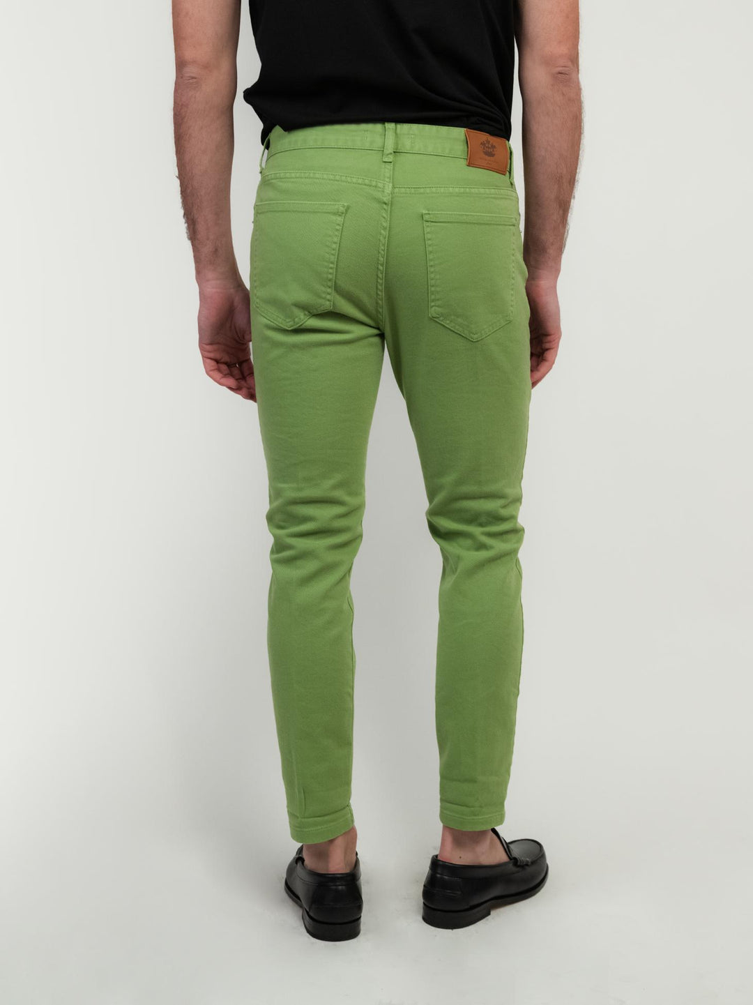 PANTALONE 5 TASCHE COLOR PISTACCHIO